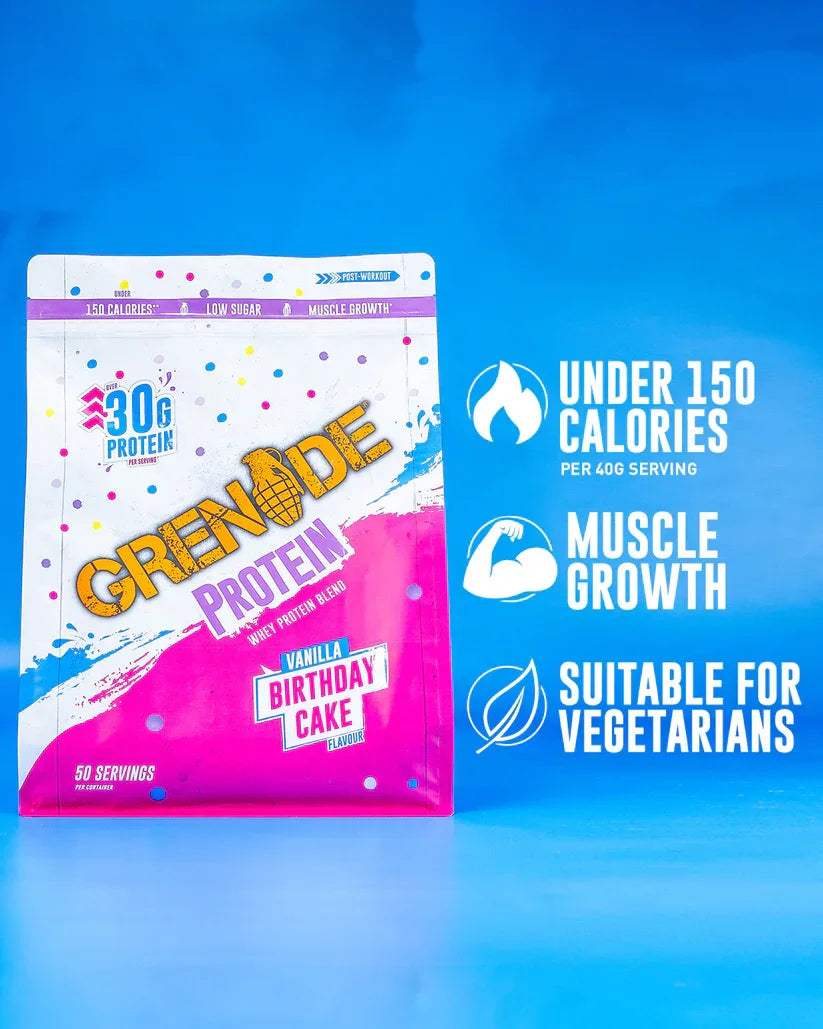 Birthday Cake Protein Powder - 2kg (50 Servings)