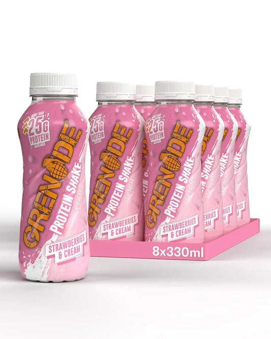 Strawberries and Cream Protein Shake (8 Pack) 330ml